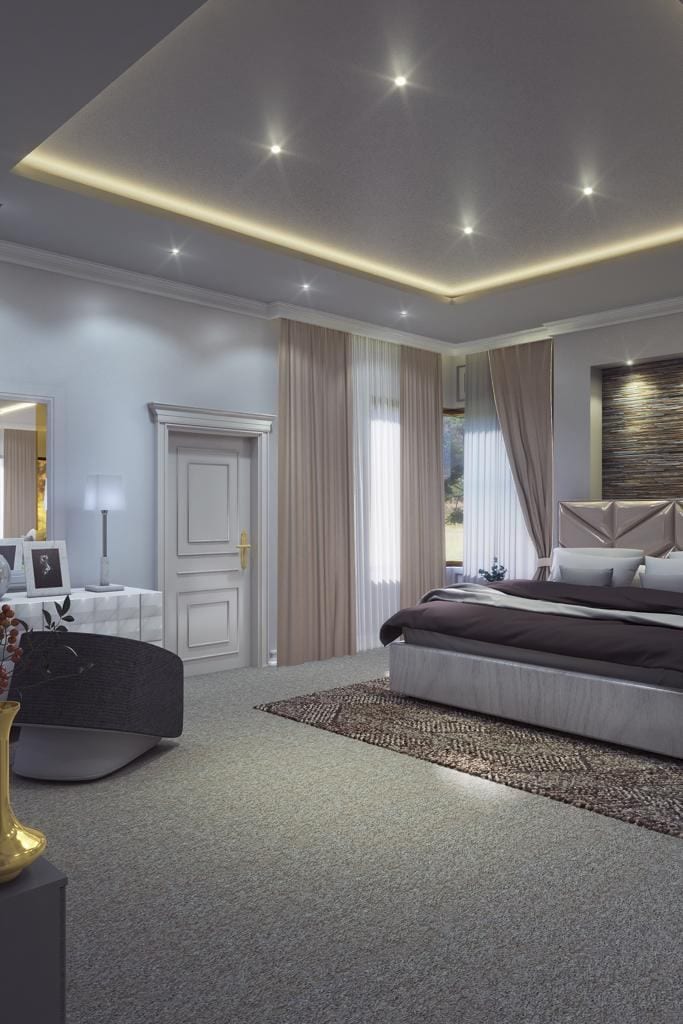 Spacious master bedroom — 3D render by 3A Design Solutions